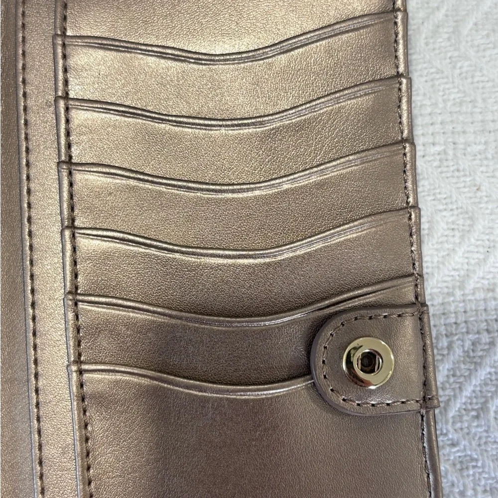 Ralph Lauren Metallic Leather Wallet